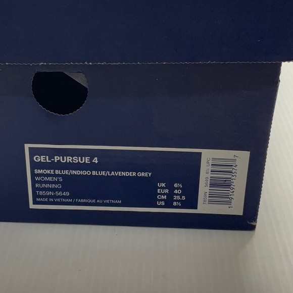 Woman’s Asics gel pursue 4 running shoes size 8.5 - Picture 5 of 5